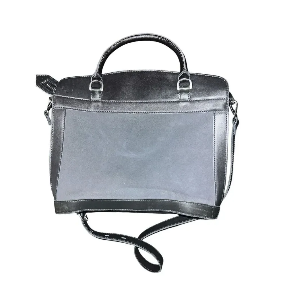 ✨Madewell Sloane Grey Suede Leather Satchel Bag✨